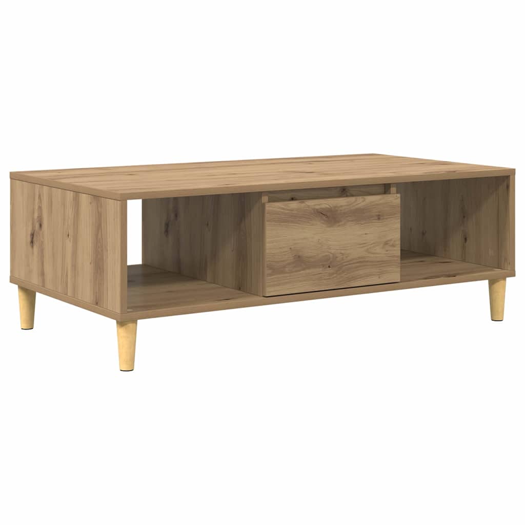 vidaXL Stolik kawowy Dąb rzemieślniczy 102 x 55 x 35 cm