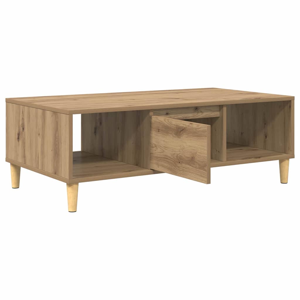 vidaXL Stolik kawowy Dąb rzemieślniczy 102 x 55 x 35 cm
