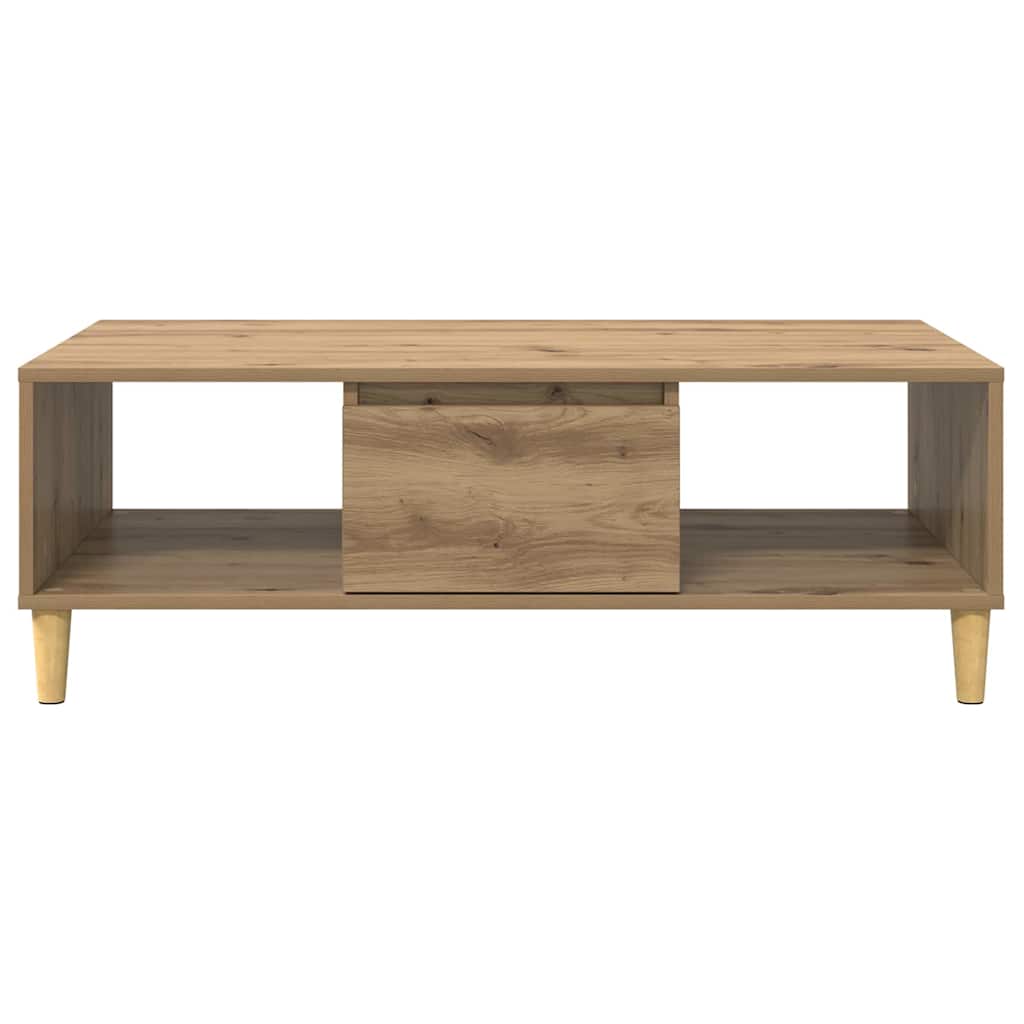 vidaXL Stolik kawowy Dąb rzemieślniczy 102 x 55 x 35 cm