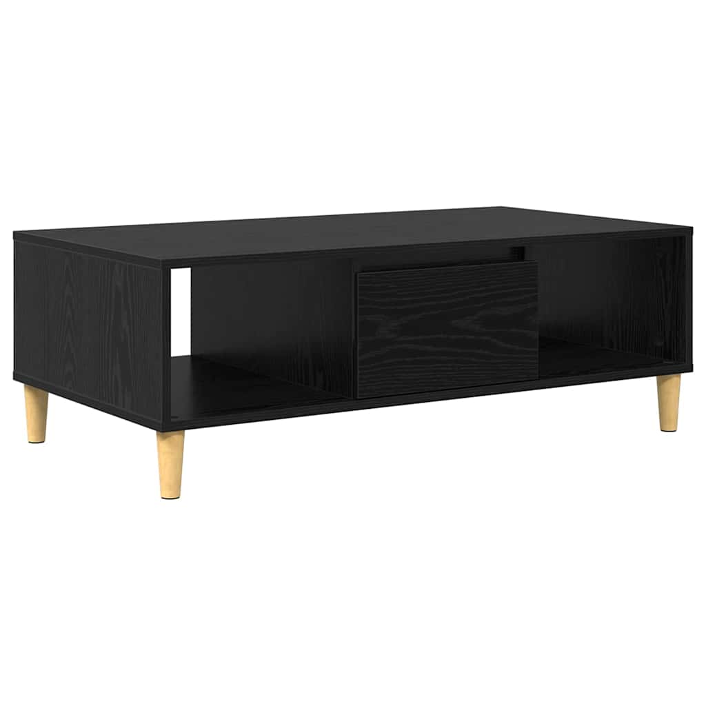 vidaXL Stolik kawowy Czarny Dąb 102 x 55 x 35 cm