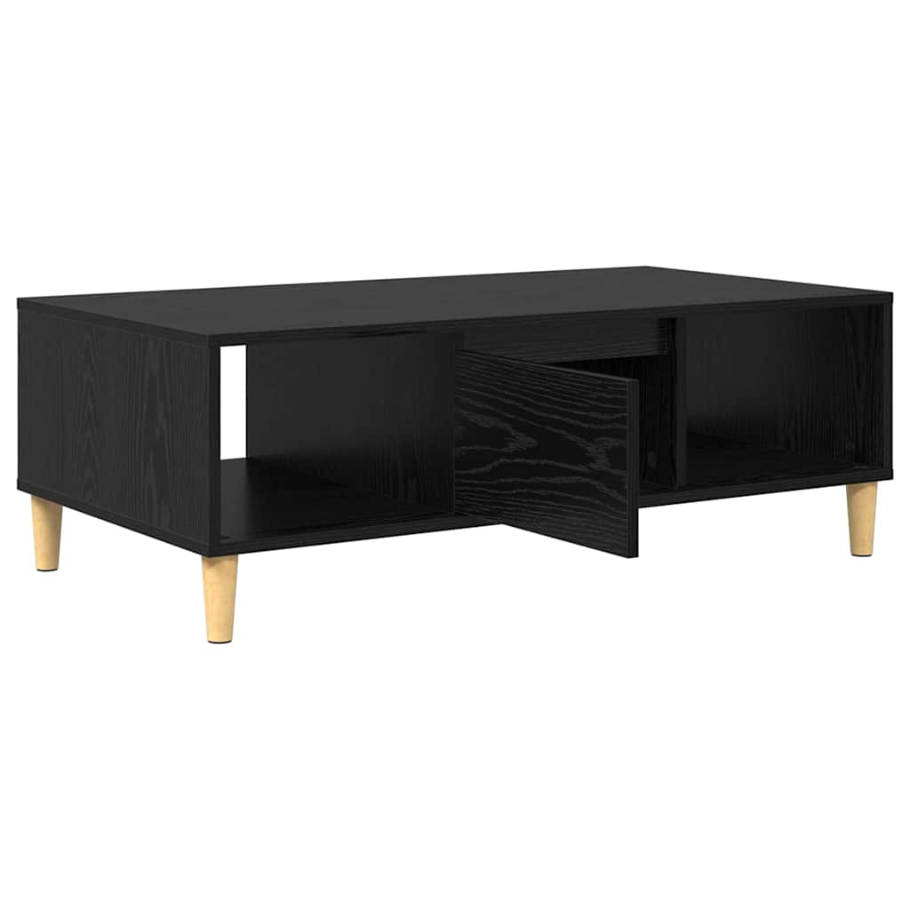 vidaXL Stolik kawowy Czarny Dąb 102 x 55 x 35 cm