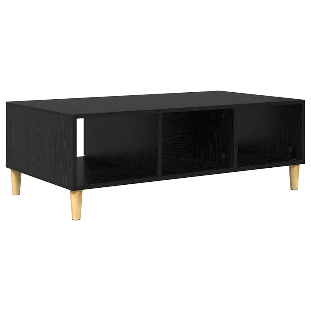 vidaXL Stolik kawowy Czarny Dąb 102 x 55 x 35 cm
