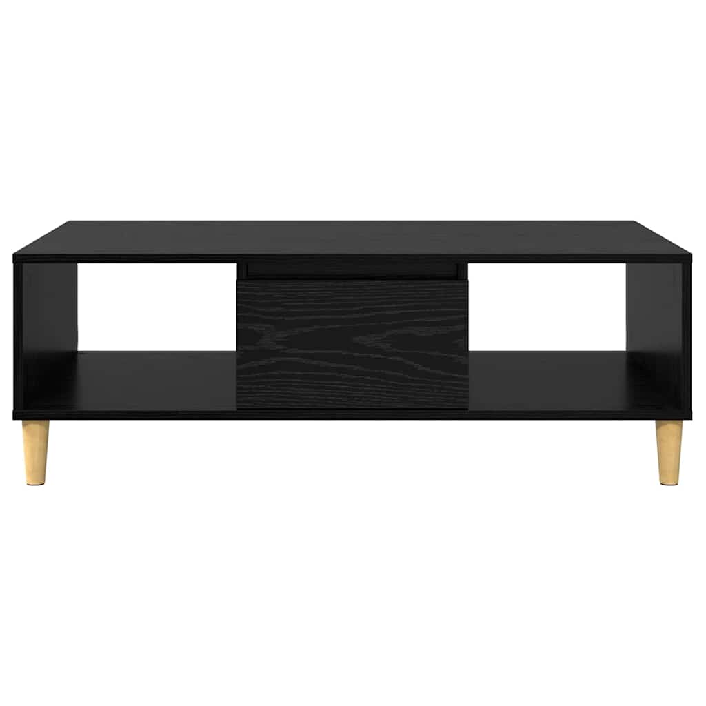 vidaXL Stolik kawowy Czarny Dąb 102 x 55 x 35 cm