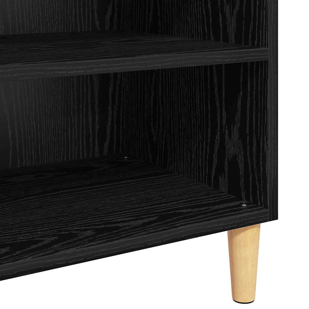 vidaXL Bufet Czarny Dąb 57 x 35 x 89.5 cm Materiał drewnopochodny