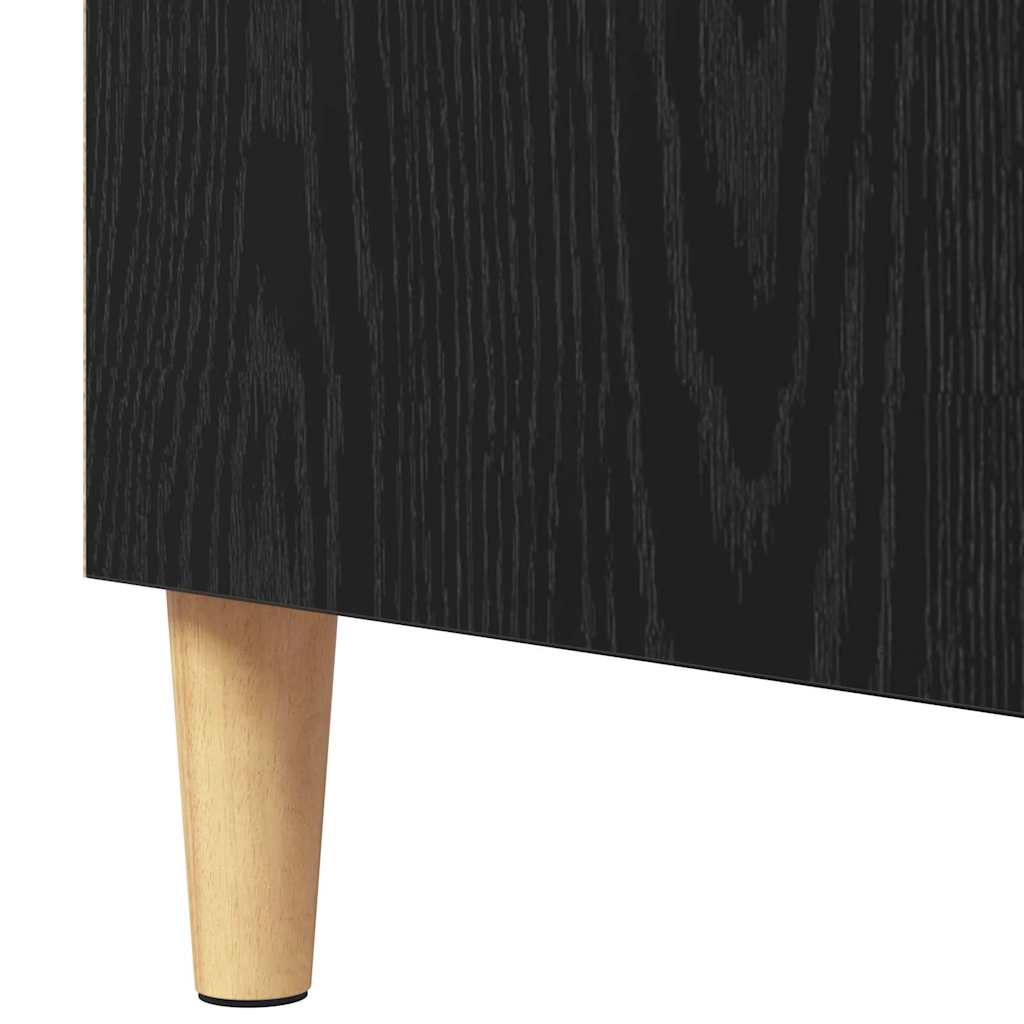 vidaXL Bufet Czarny Dąb 57 x 35 x 89.5 cm Materiał drewnopochodny