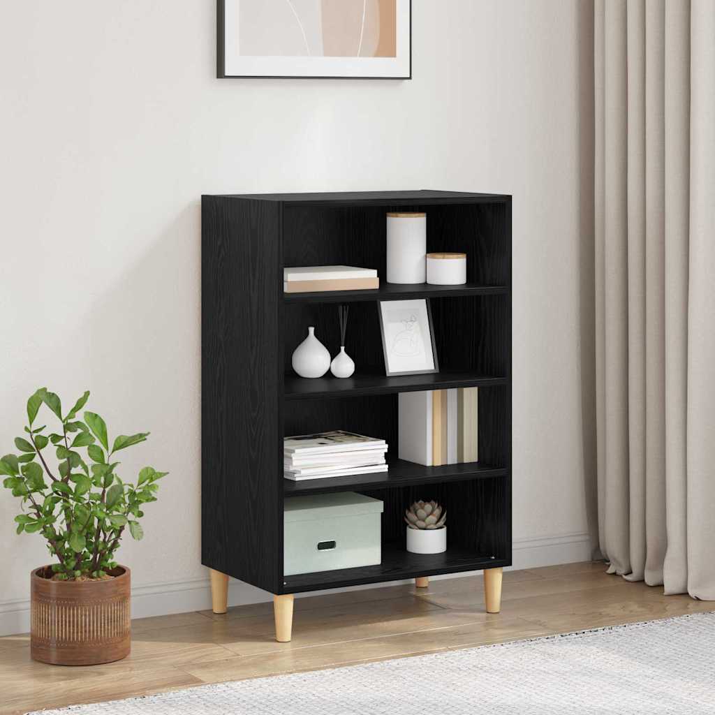 vidaXL Bufet Czarny Dąb 57 x 35 x 89.5 cm Materiał drewnopochodny