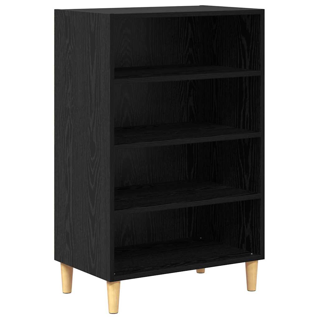 vidaXL Bufet Czarny Dąb 57 x 35 x 89.5 cm Materiał drewnopochodny