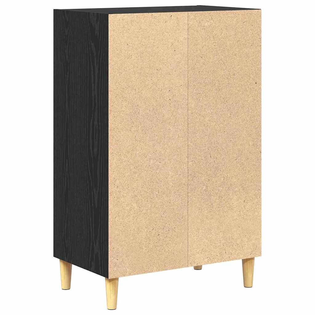 vidaXL Bufet Czarny Dąb 57 x 35 x 89.5 cm Materiał drewnopochodny