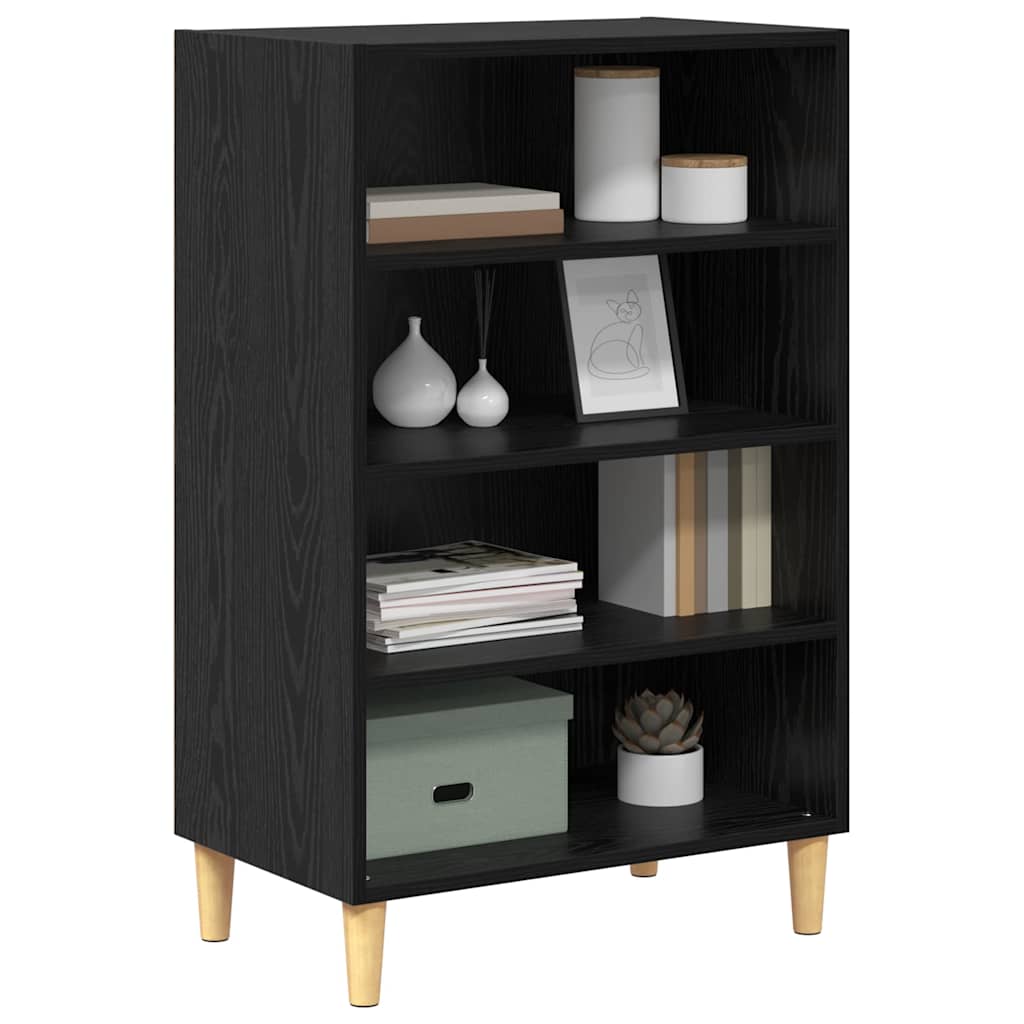 vidaXL Bufet Czarny Dąb 57 x 35 x 89.5 cm Materiał drewnopochodny