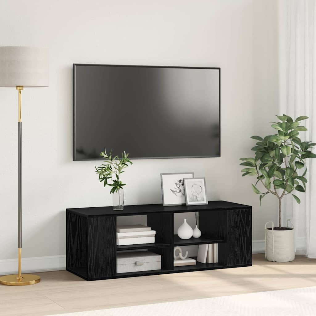 vidaXL Zestaw szafek RTV Czarny Dąb 102 x 35 x 35 cm