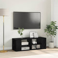 vidaXL Zestaw szafek RTV Czarny Dąb 102 x 35 x 35 cm