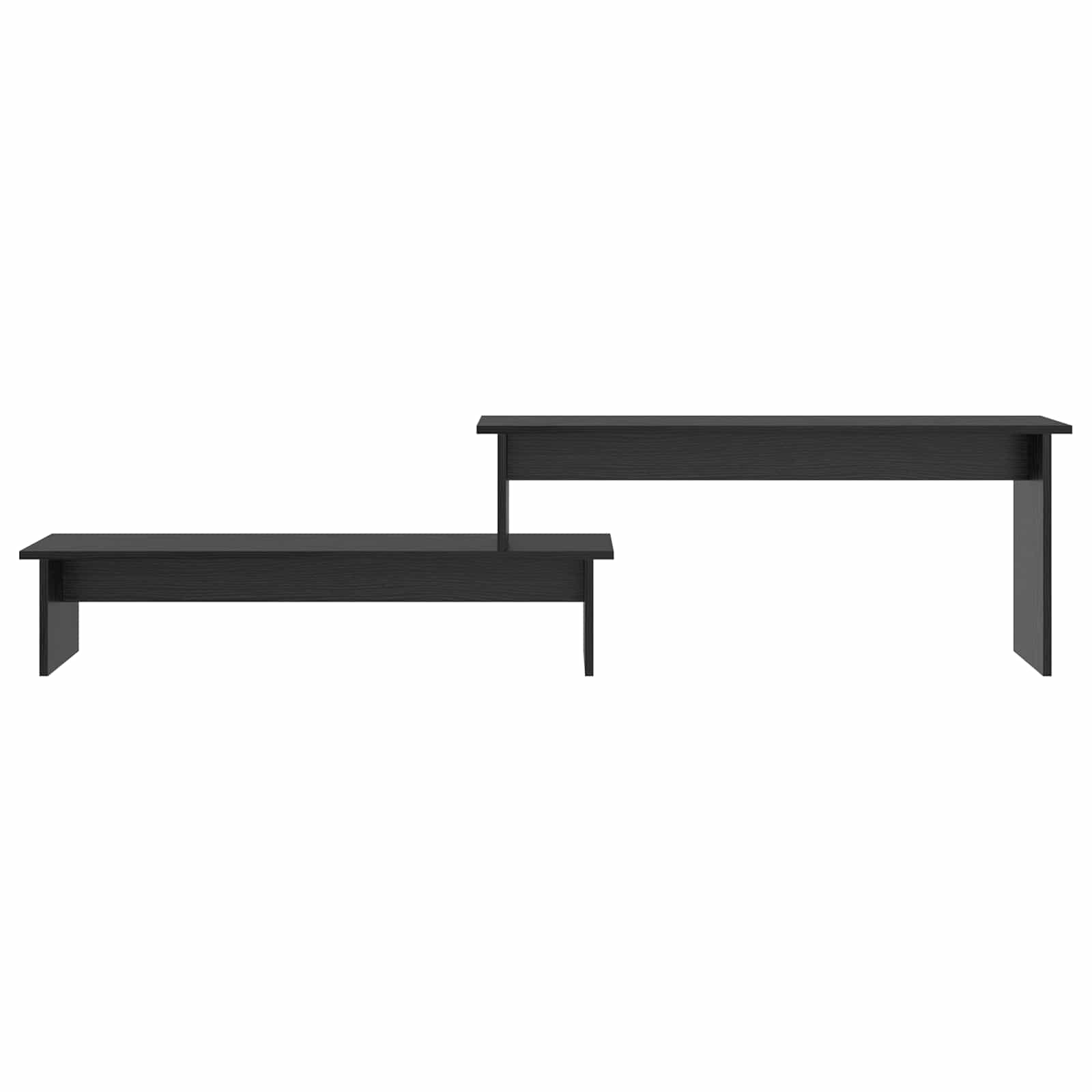 vidaXL Zestaw szafek RTV Czarny Dąb 180,5 x 30 x 43 cm