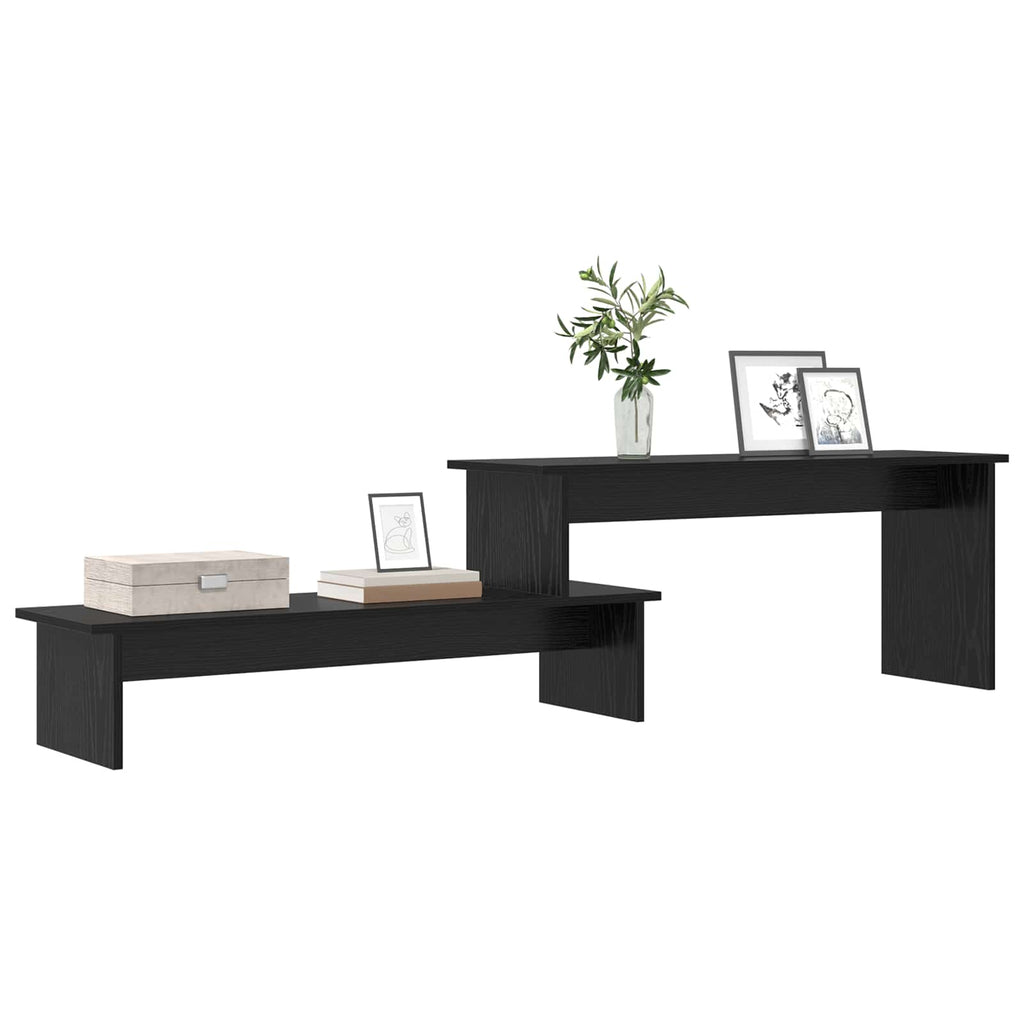 vidaXL Zestaw szafek RTV Czarny Dąb 180,5 x 30 x 43 cm