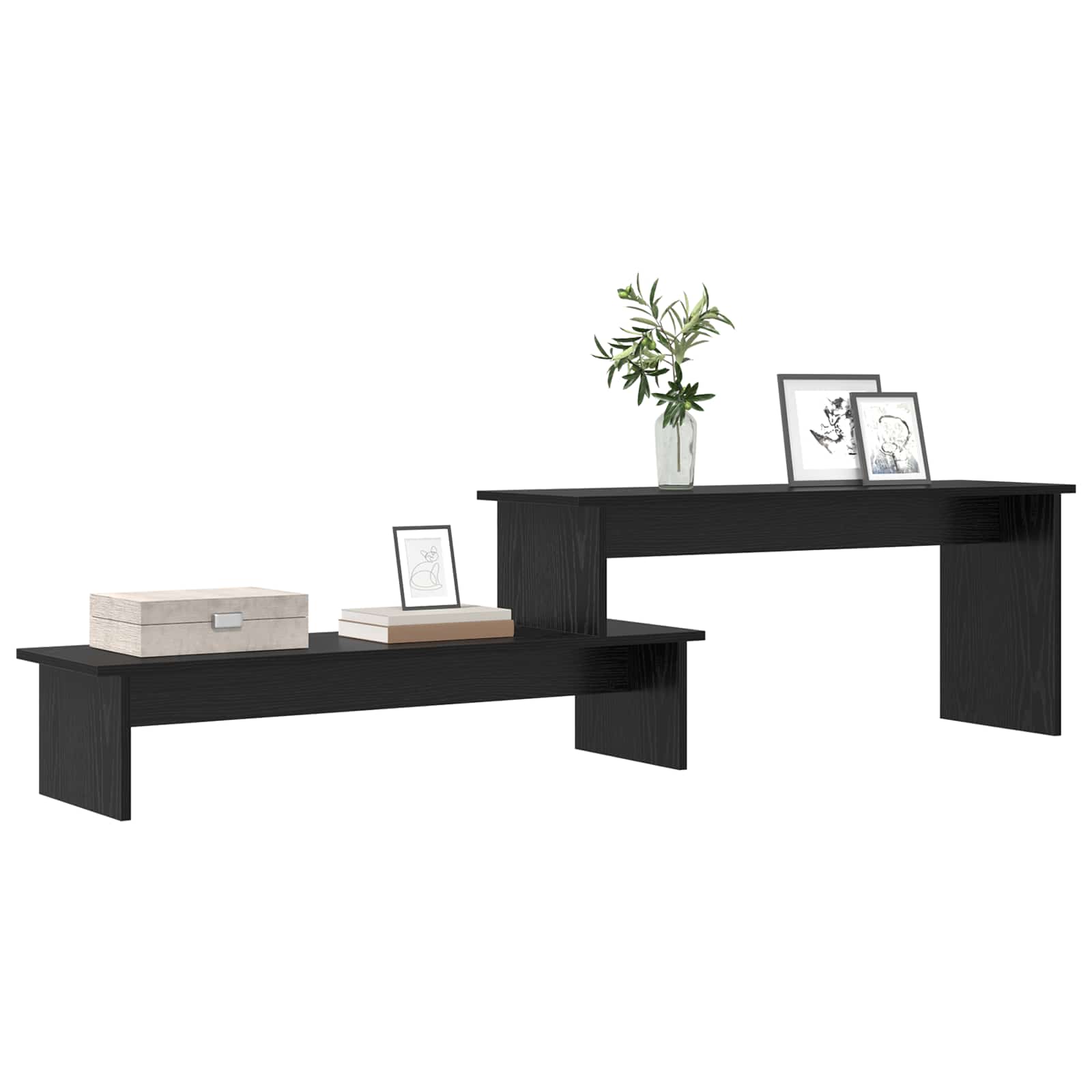 vidaXL Zestaw szafek RTV Czarny Dąb 180,5 x 30 x 43 cm