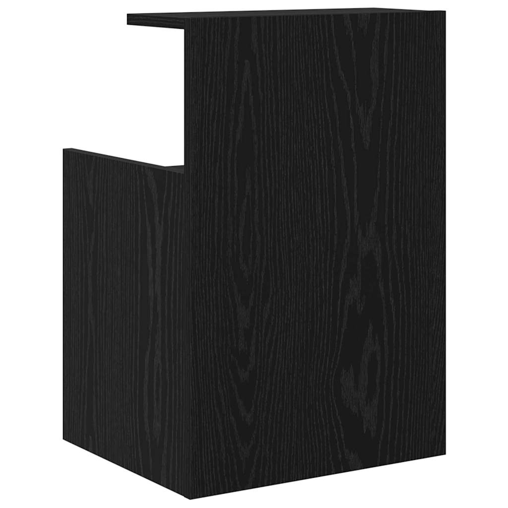 vidaXL Szafka Nocna 2 pcs Czarny Dąb 40 x 35 x 60 cm