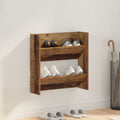 vidaXL Szafka na buty z półką Stare drewno 60 x 18 x 60 cm