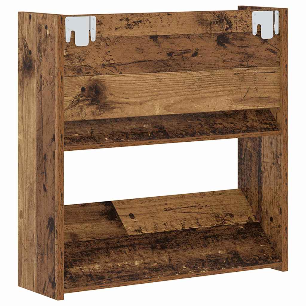 vidaXL Szafka na buty z półką Stare drewno 60 x 18 x 60 cm