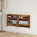 vidaXL Szafka na buty z półką 2 pcs Stare drewno 60 x 18 x 60 cm