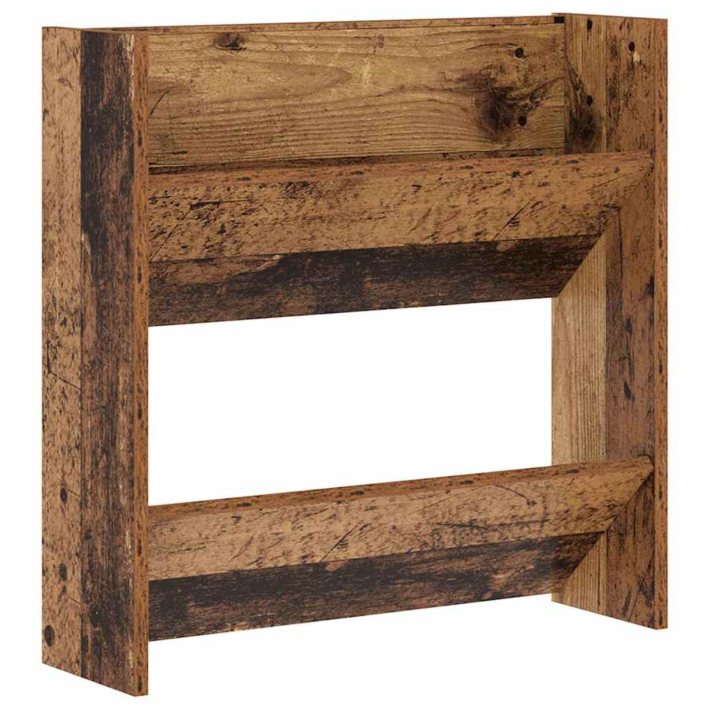 vidaXL Szafka na buty z półką 2 pcs Stare drewno 60 x 18 x 60 cm