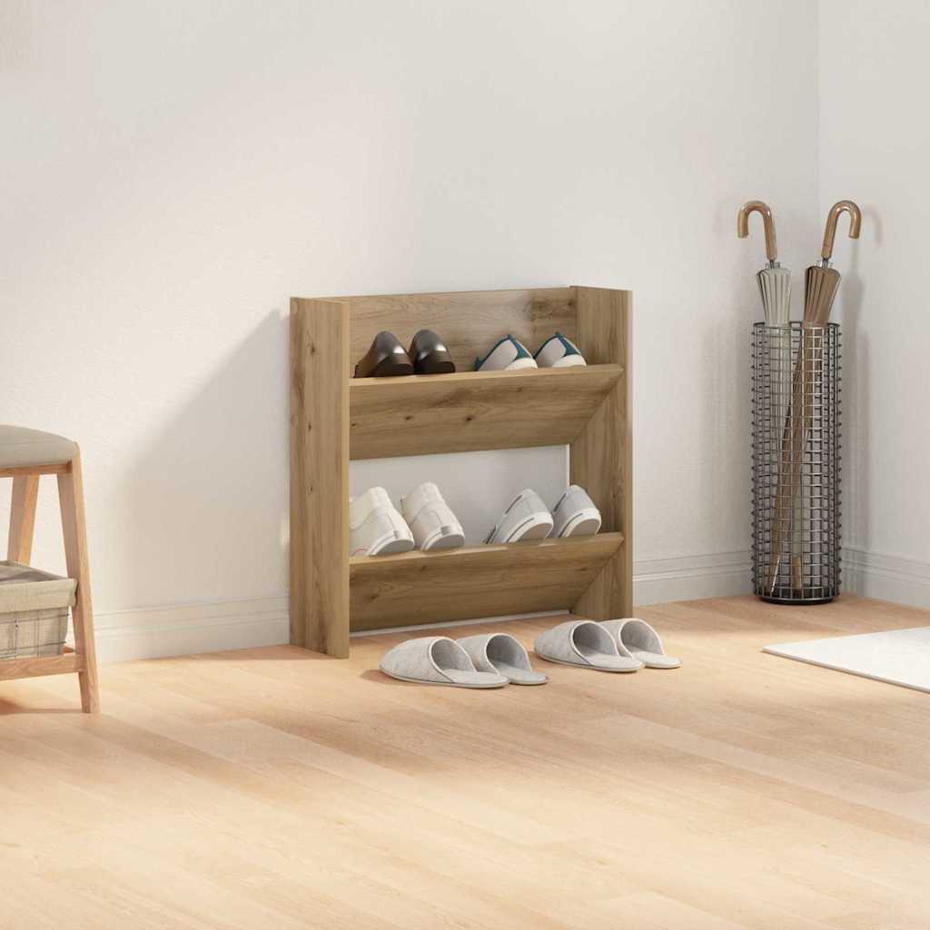 vidaXL Szafka na buty z półką Dąb rzemieślniczy 60 x 18 x 60 cm