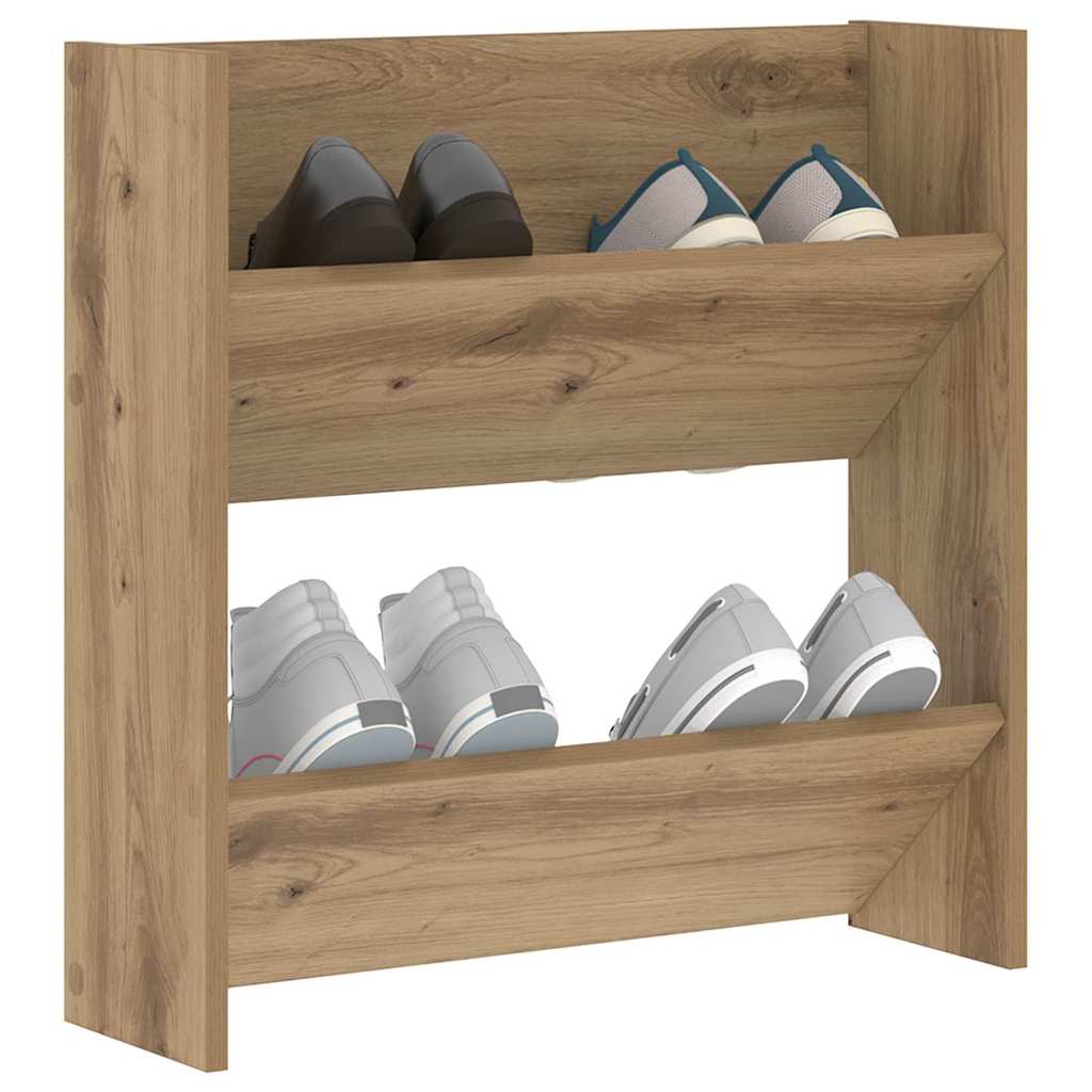 vidaXL Szafka na buty z półką Dąb rzemieślniczy 60 x 18 x 60 cm