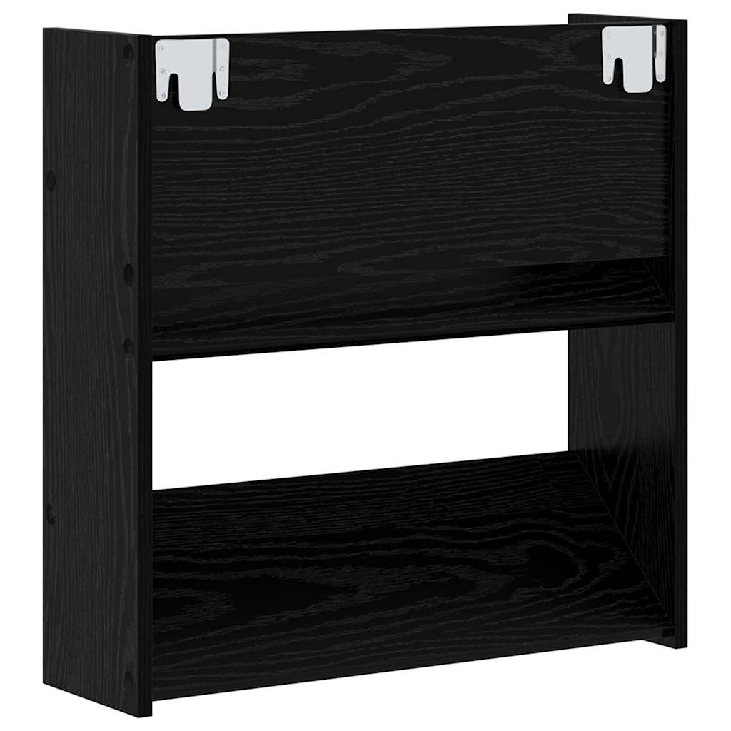 vidaXL Szafka na buty z półką 2 pcs Czarny Dąb 60 x 18 x 60 cm