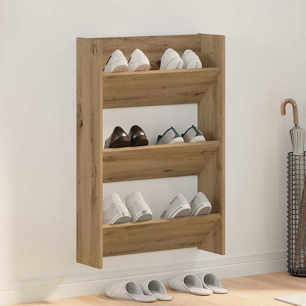 vidaXL Szafka na buty z półką Dąb rzemieślniczy 60 x 18 x 90 cm