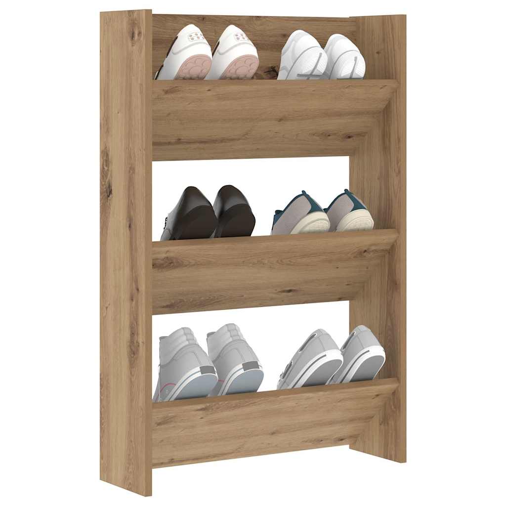 vidaXL Szafka na buty z półką Dąb rzemieślniczy 60 x 18 x 90 cm