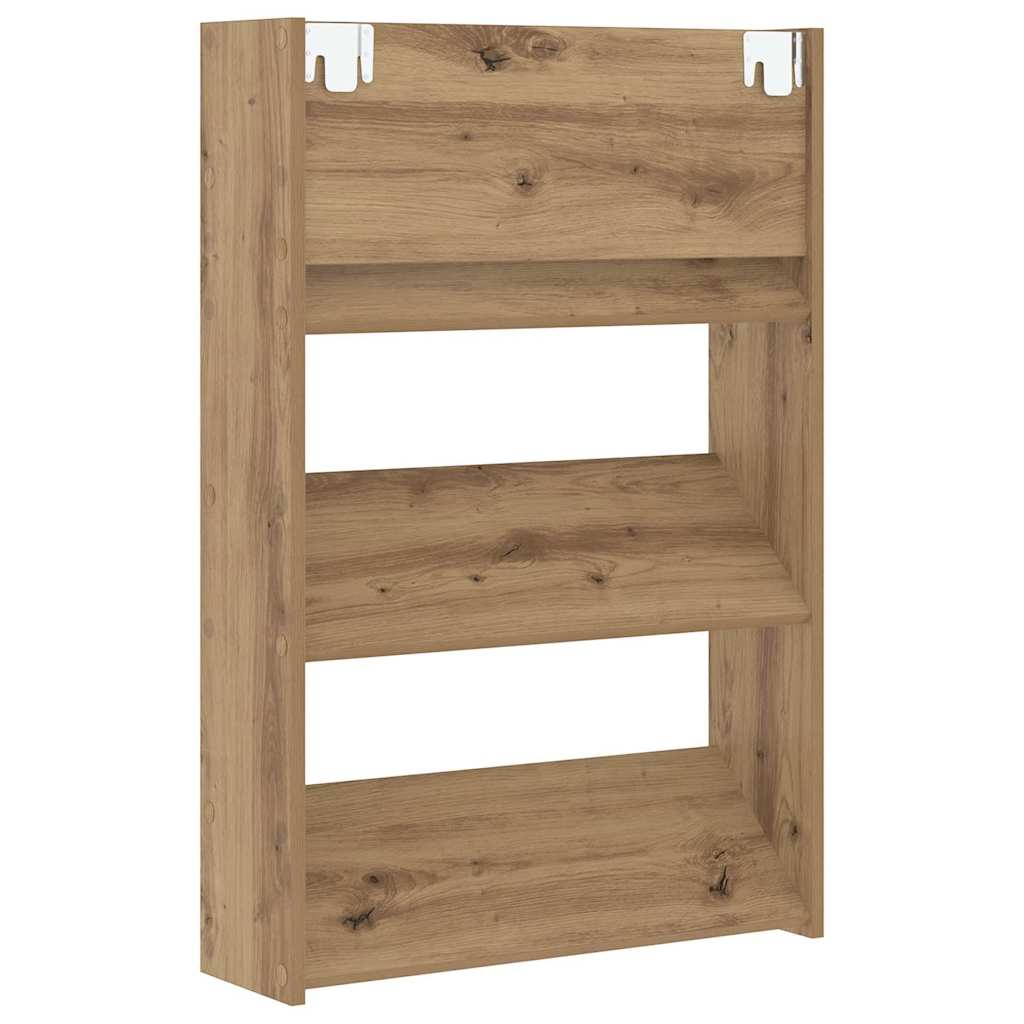 vidaXL Szafka na buty z półką 2 pcs Dąb rzemieślniczy 60 x 18 x 90 cm
