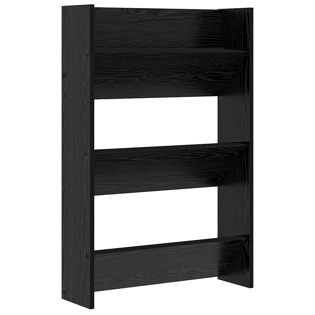 vidaXL Szafka na buty z półką 2 pcs Czarny Dąb 60 x 18 x 90 cm