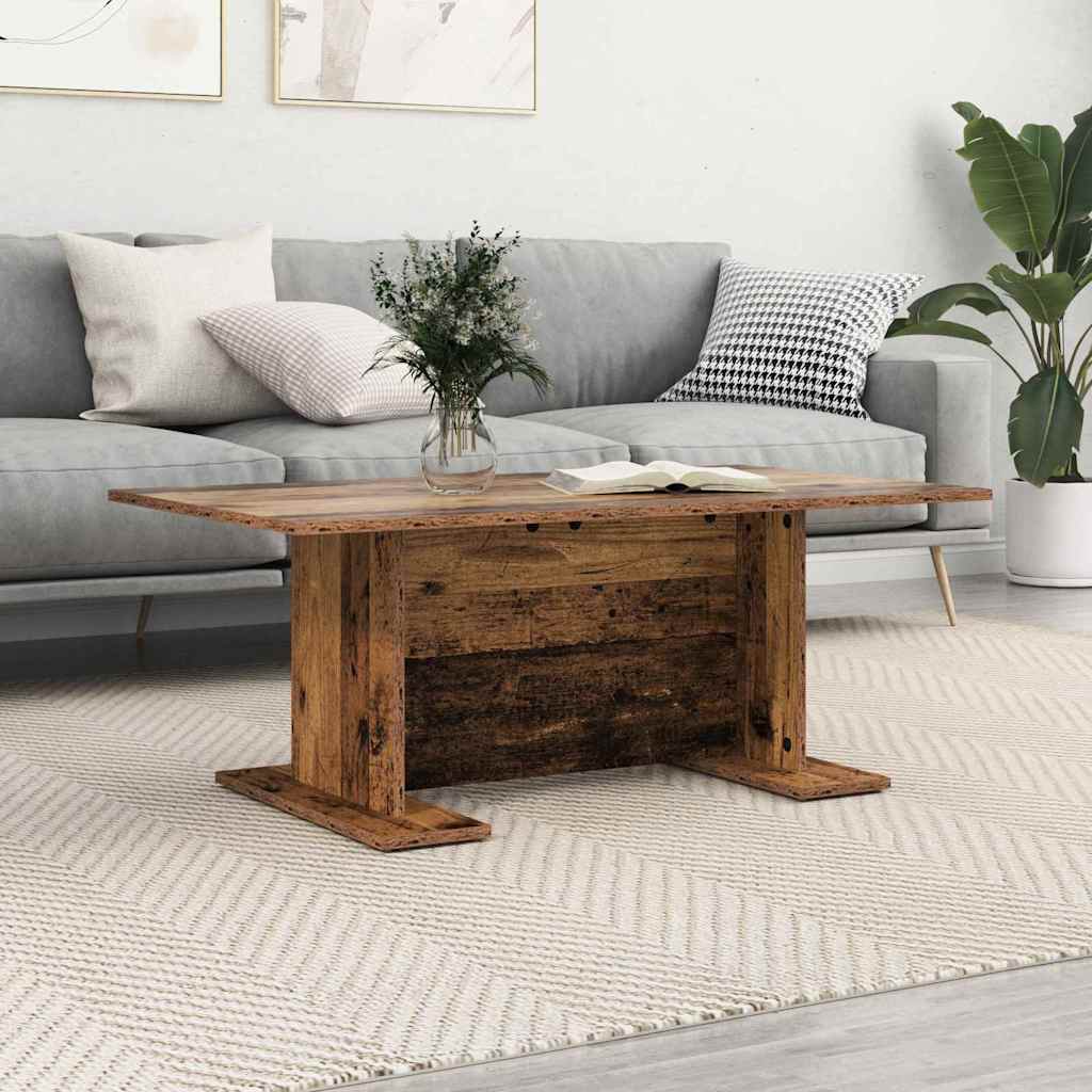 vidaXL Stolik kawowy Stare drewno 103.5 x 60 x 40 cm