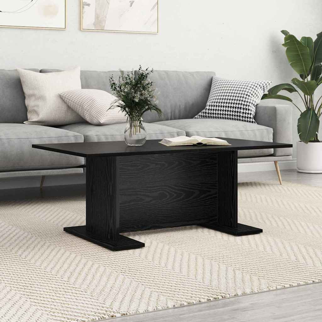 vidaXL Stolik kawowy Czarny dąb 103.5 x 60 x 40 cm