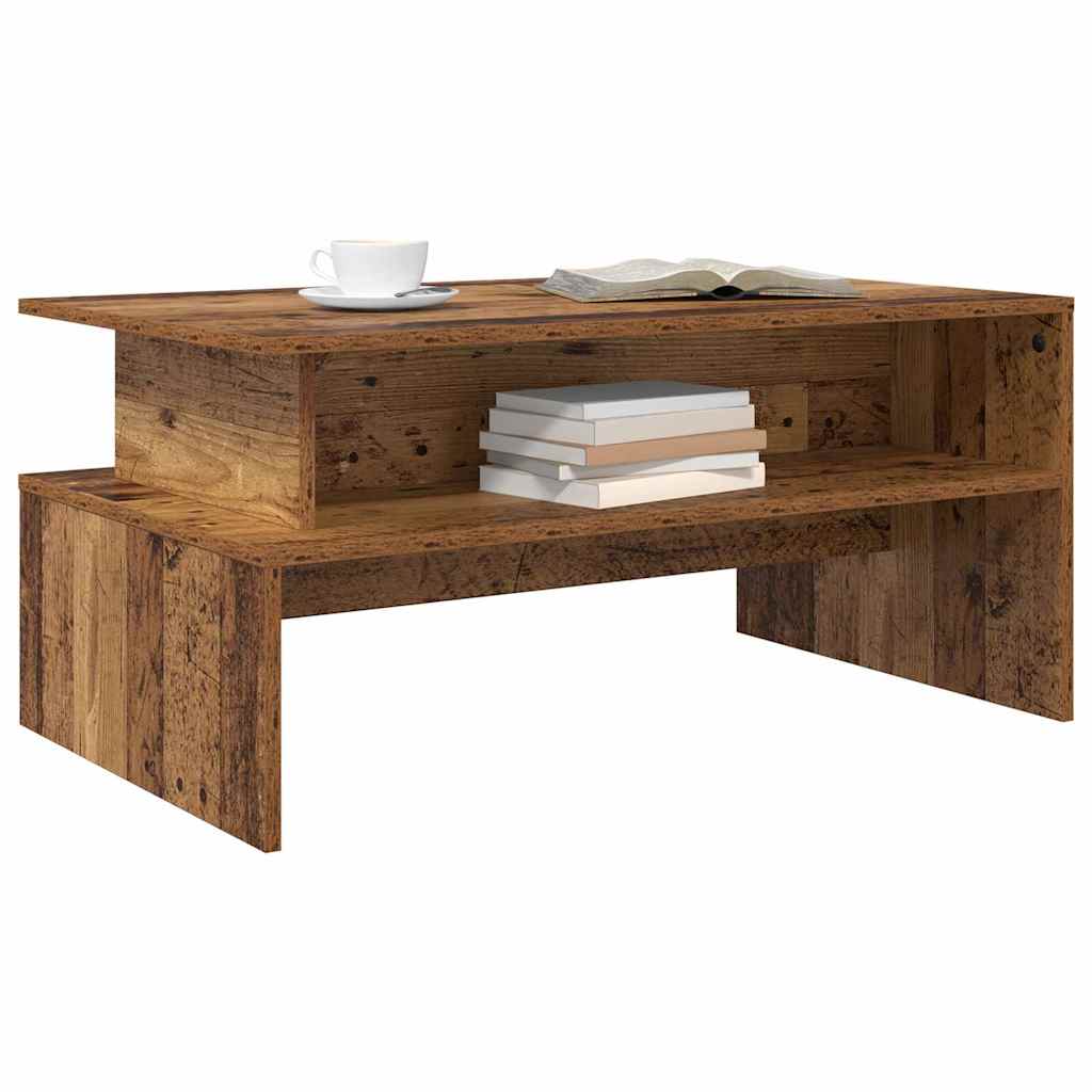 vidaXL Stolik kawowy Stare drewno 90 x 55 x 42,5 cm