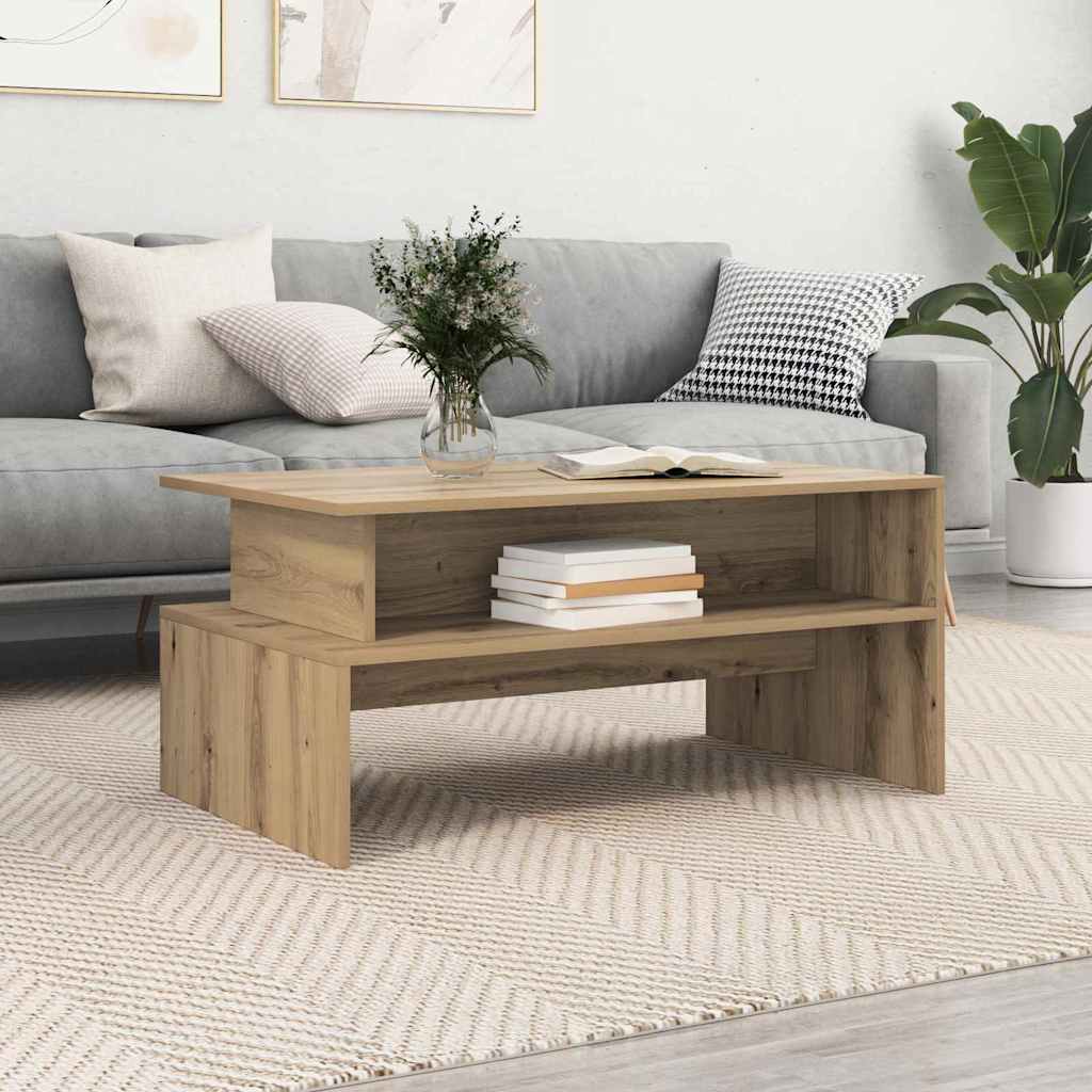 vidaXL Stolik kawowy Dąb rzemieślniczy 90 x 55 x 42,5 cm