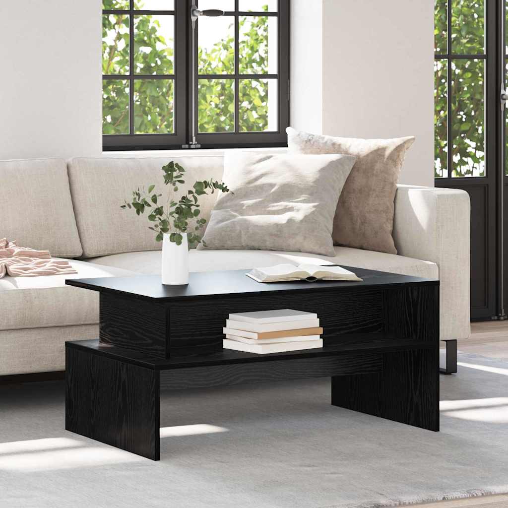 vidaXL Stolik kawowy Czarny Dąb 90 x 55 x 42,5 cm