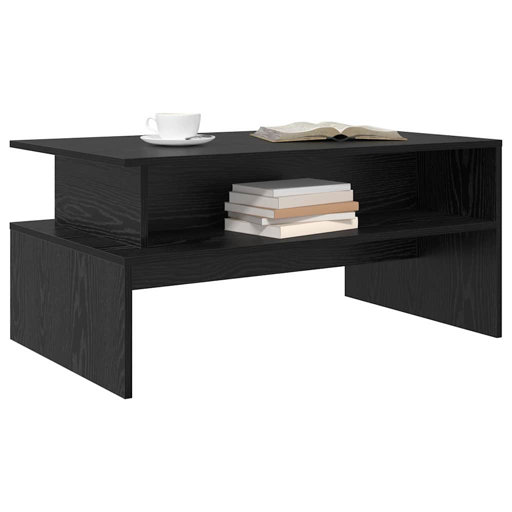 vidaXL Stolik kawowy Czarny Dąb 90 x 55 x 42,5 cm