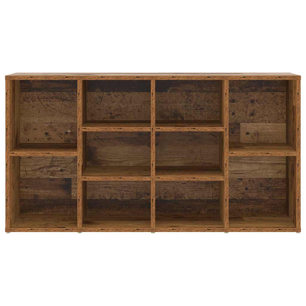 vidaXL Ławka na buty z półką Stare drewno 103 x 30 x 54,5 cm