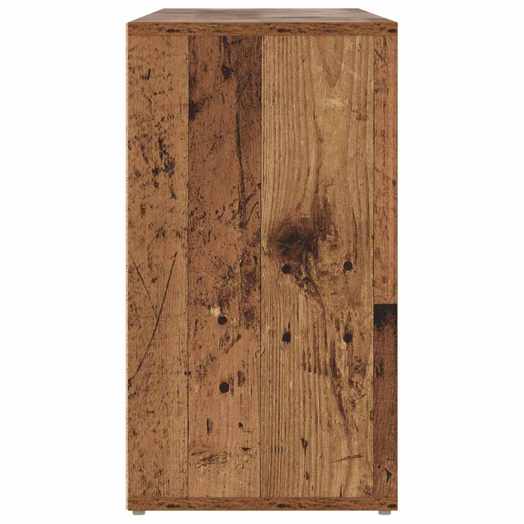 vidaXL Ławka na buty z półką Stare drewno 103 x 30 x 54,5 cm