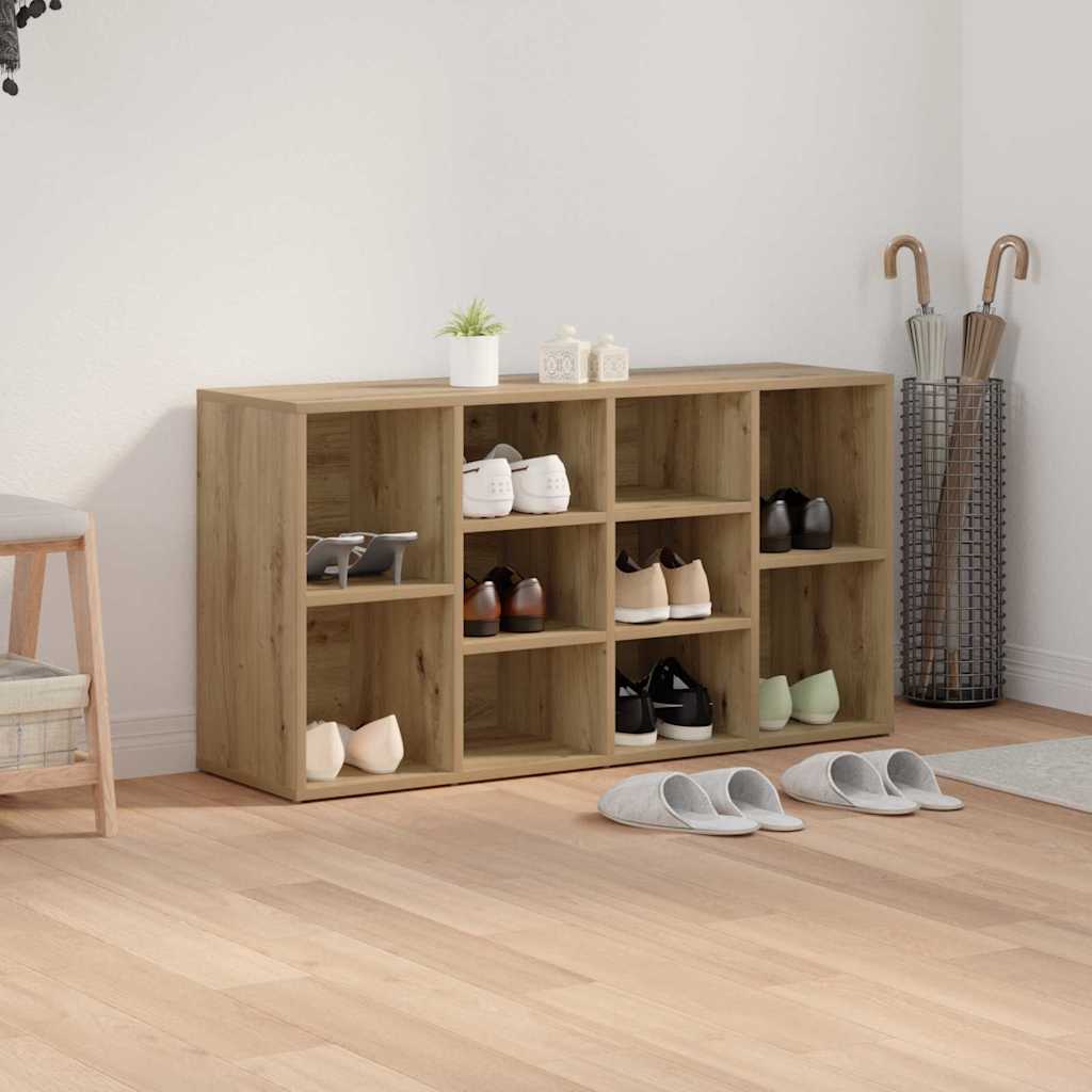 vidaXL Ławka na buty z półką Dąb rzemieślniczy 103 x 30 x 54,5 cm