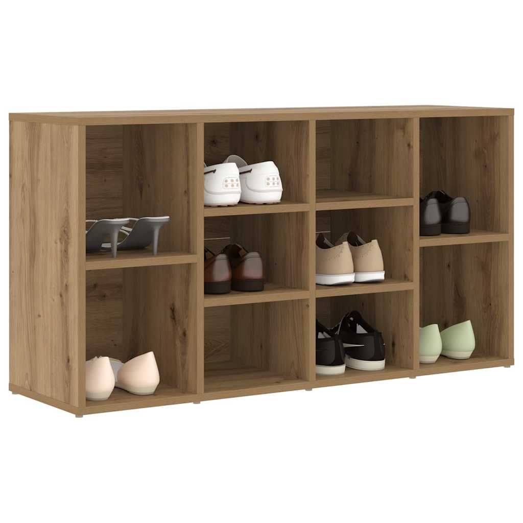 vidaXL Ławka na buty z półką Dąb rzemieślniczy 103 x 30 x 54,5 cm