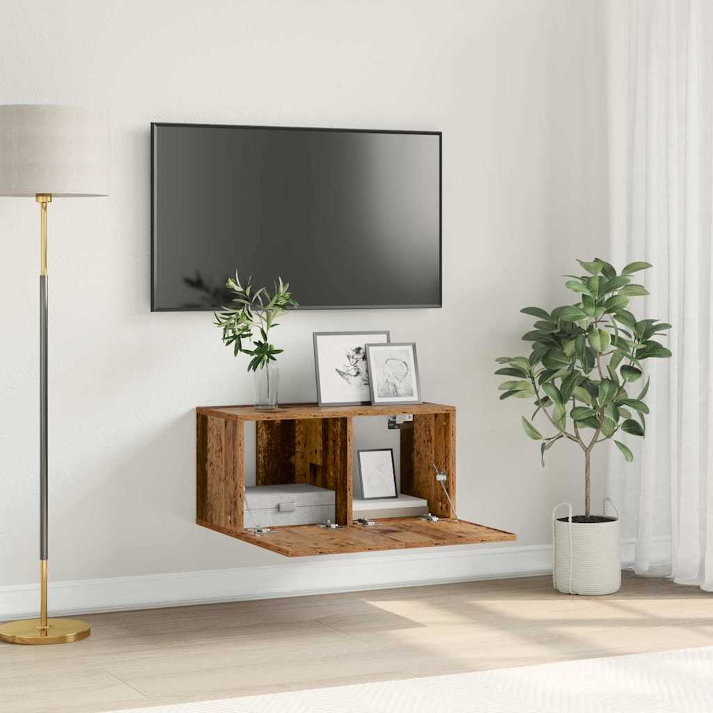 vidaXL Zestaw szafek RTV Montowane na ścianie Brązowy 60 x 30 x 30 cm