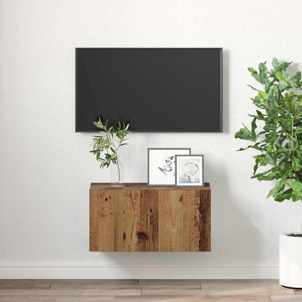 vidaXL Zestaw szafek RTV Montowane na ścianie Brązowy 60 x 30 x 30 cm