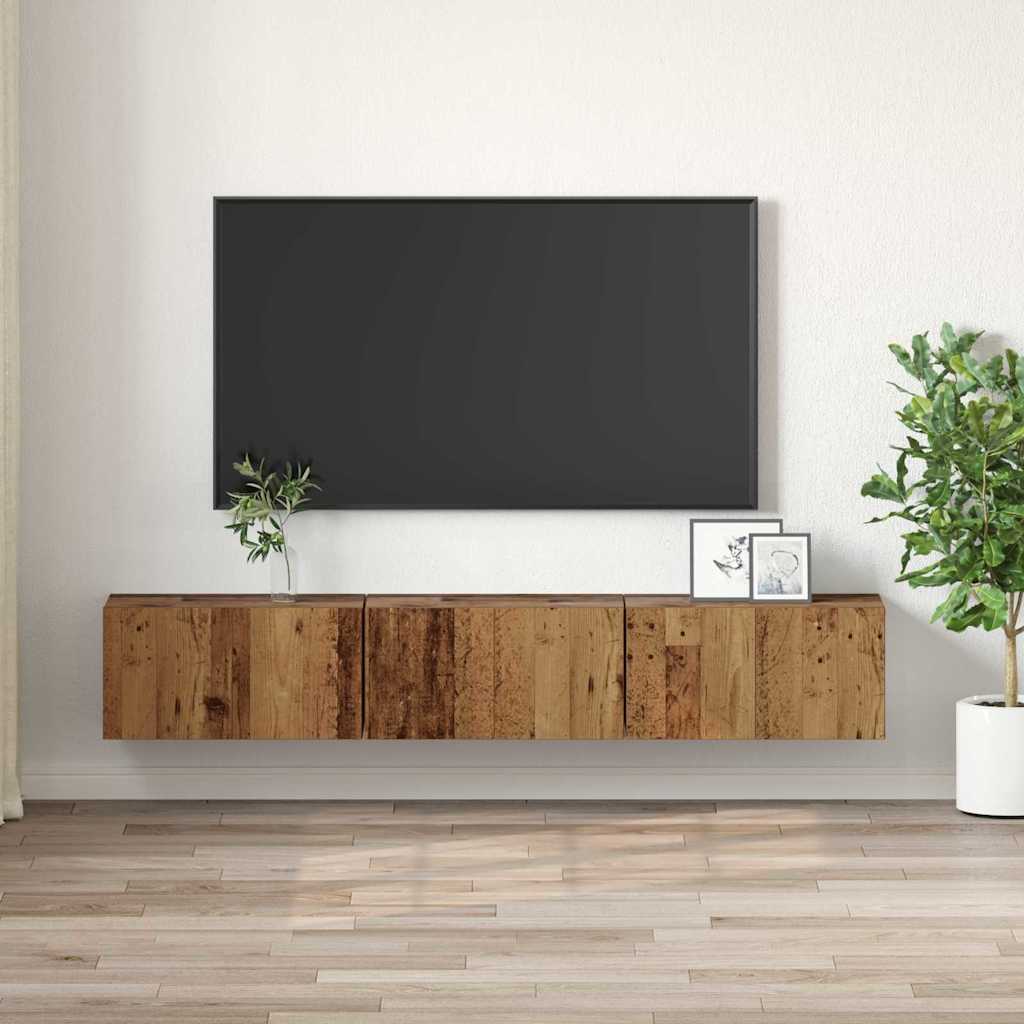 vidaXL Zestaw szafek RTV 3 pcs Brązowy 60 x 30 x 30 cm