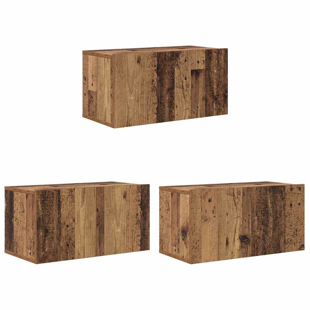 vidaXL Zestaw szafek RTV 3 pcs Brązowy 60 x 30 x 30 cm