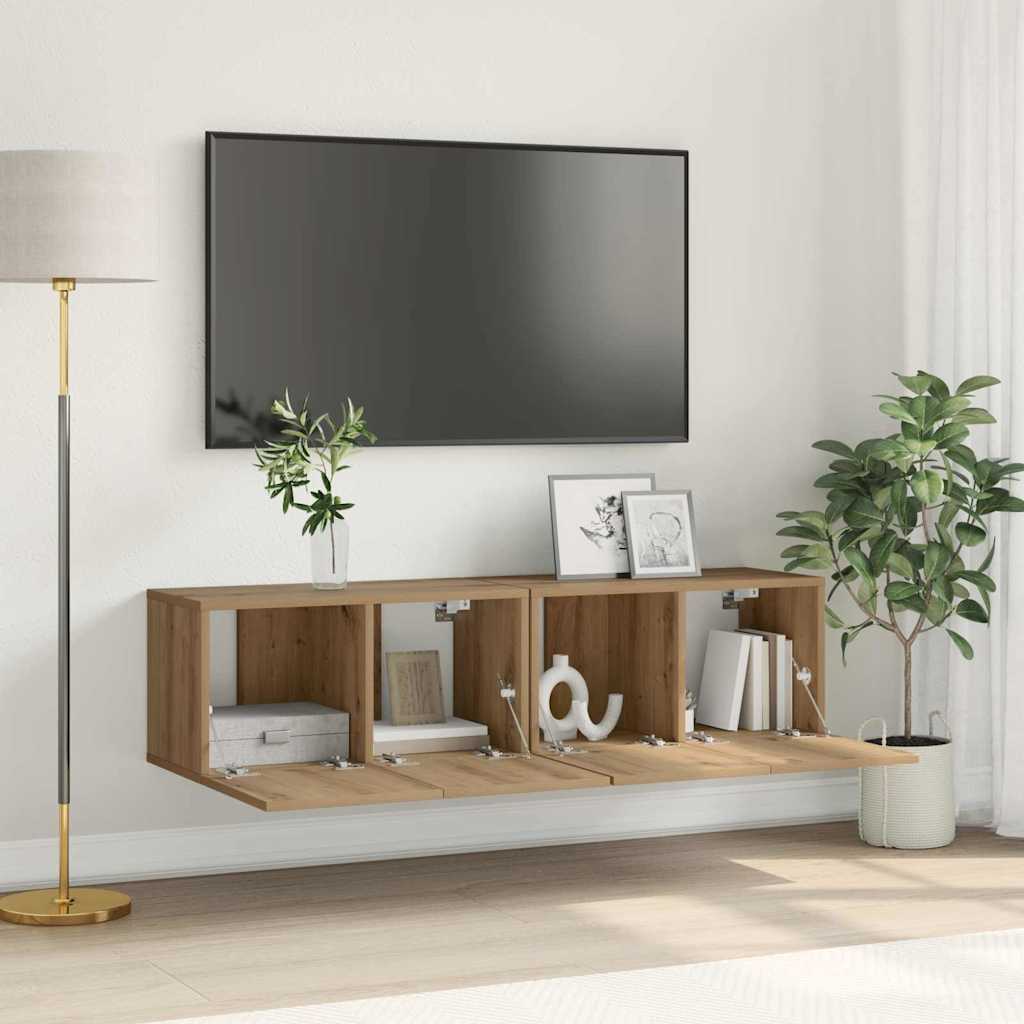 vidaXL Zestaw szafek RTV 2 pcs Brązowy 60 x 30 x 30 cm