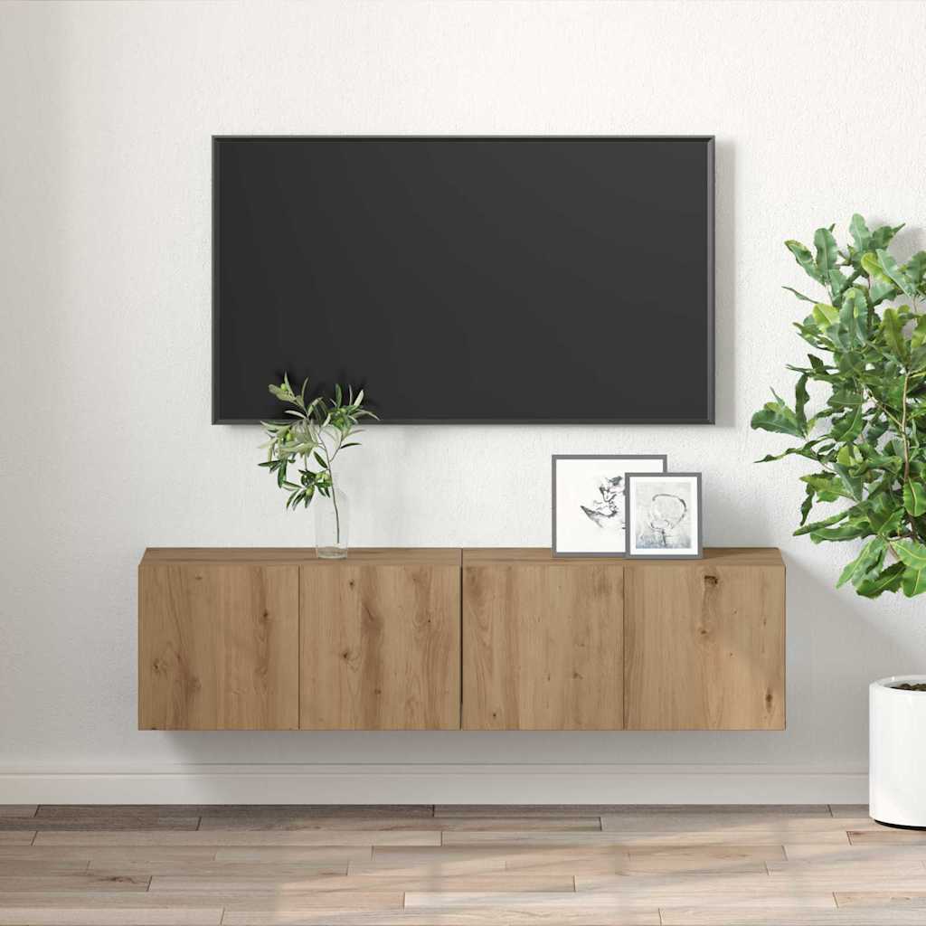 vidaXL Zestaw szafek RTV 2 pcs Brązowy 60 x 30 x 30 cm