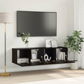 vidaXL Zestaw szafek RTV 2 pcs Czarny 60 x 30 x 30 cm