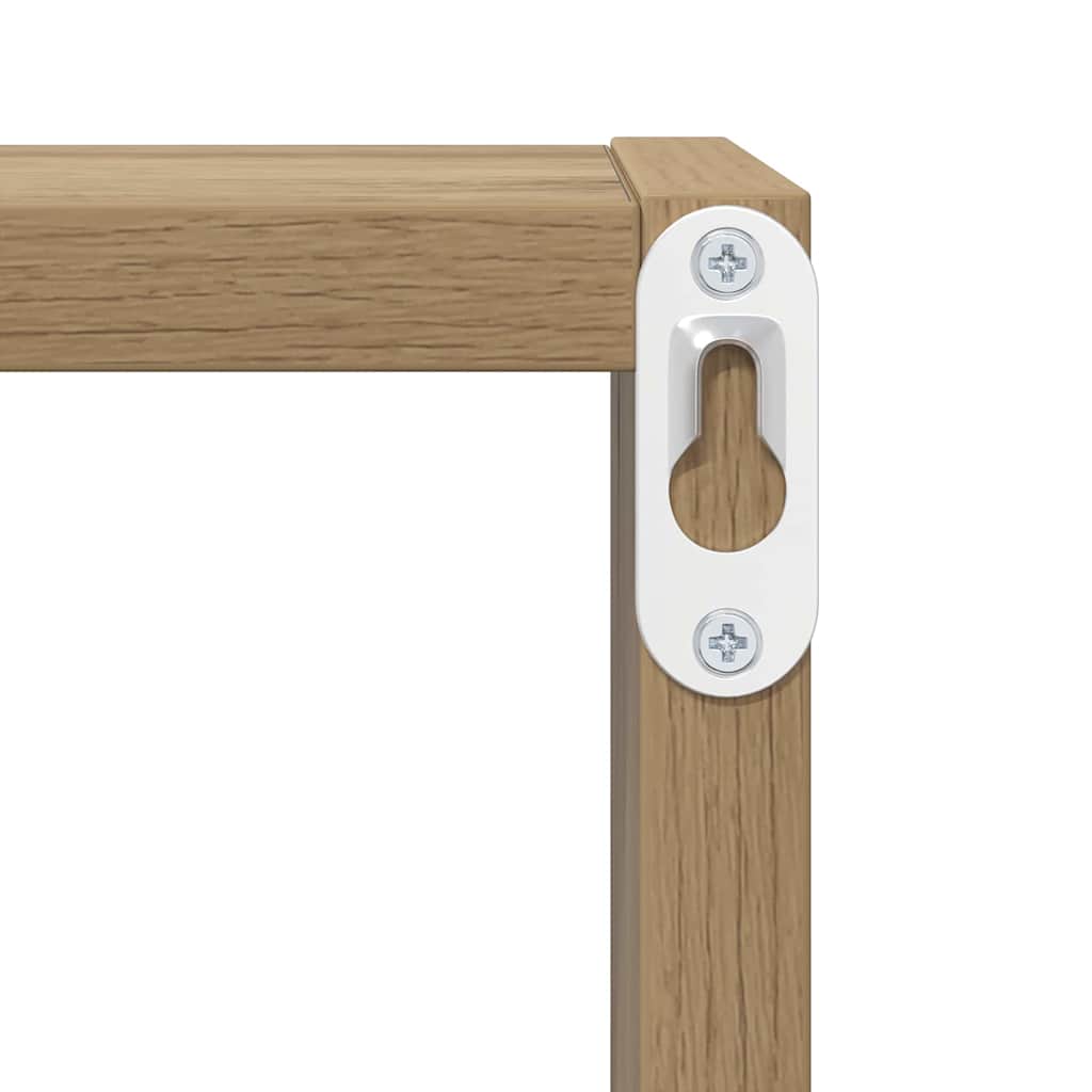 vidaXL Półki ścienne 2 pcs Dąb rzemieślniczy Materiał drewnopochodny