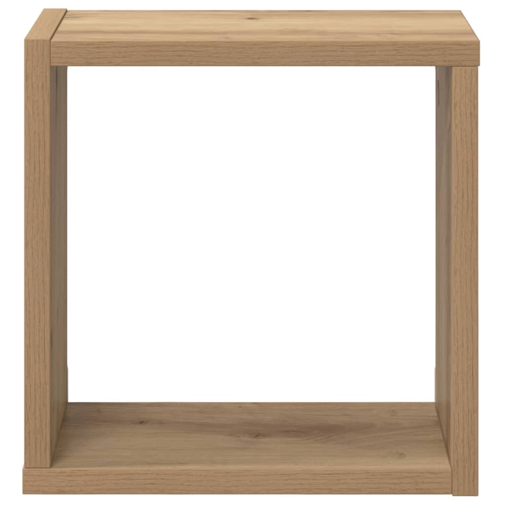 vidaXL Półki ścienne 2 pcs Dąb rzemieślniczy Materiał drewnopochodny