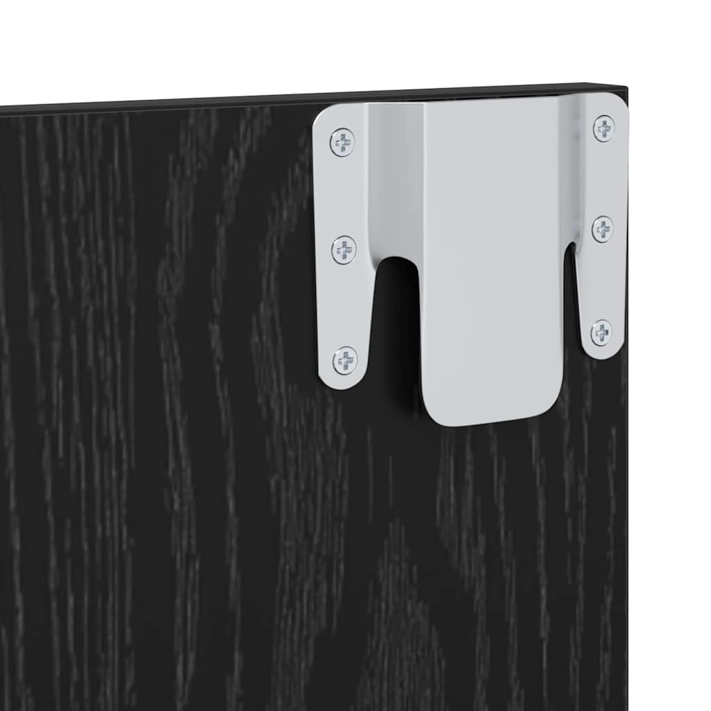 vidaXL Zestaw szafek RTV Czarny Dąb 120 x 23,5 x 90 cm